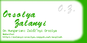 orsolya zalanyi business card